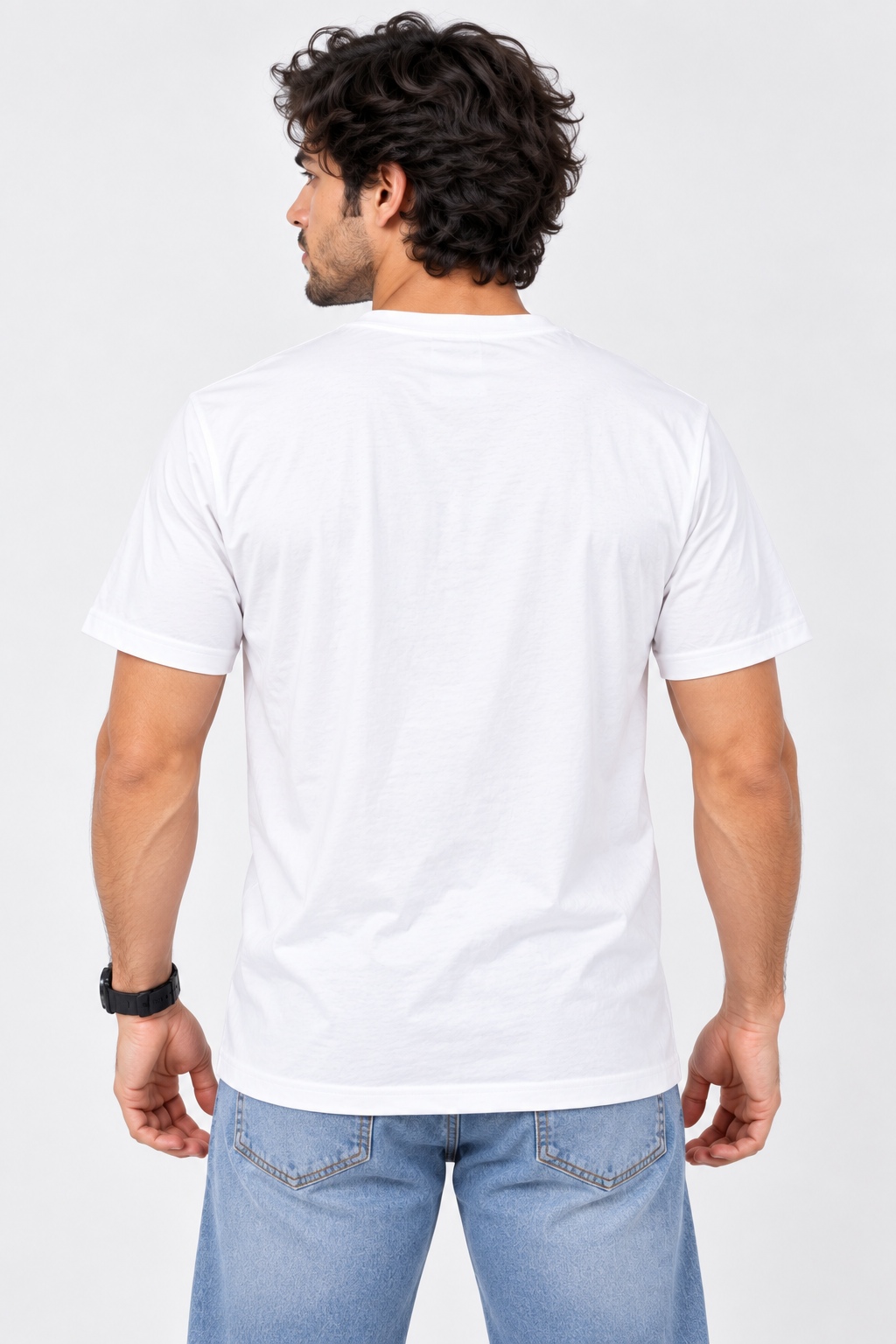 Men's Dark Grey Oversized 100% Cotton Solid T-Shirt