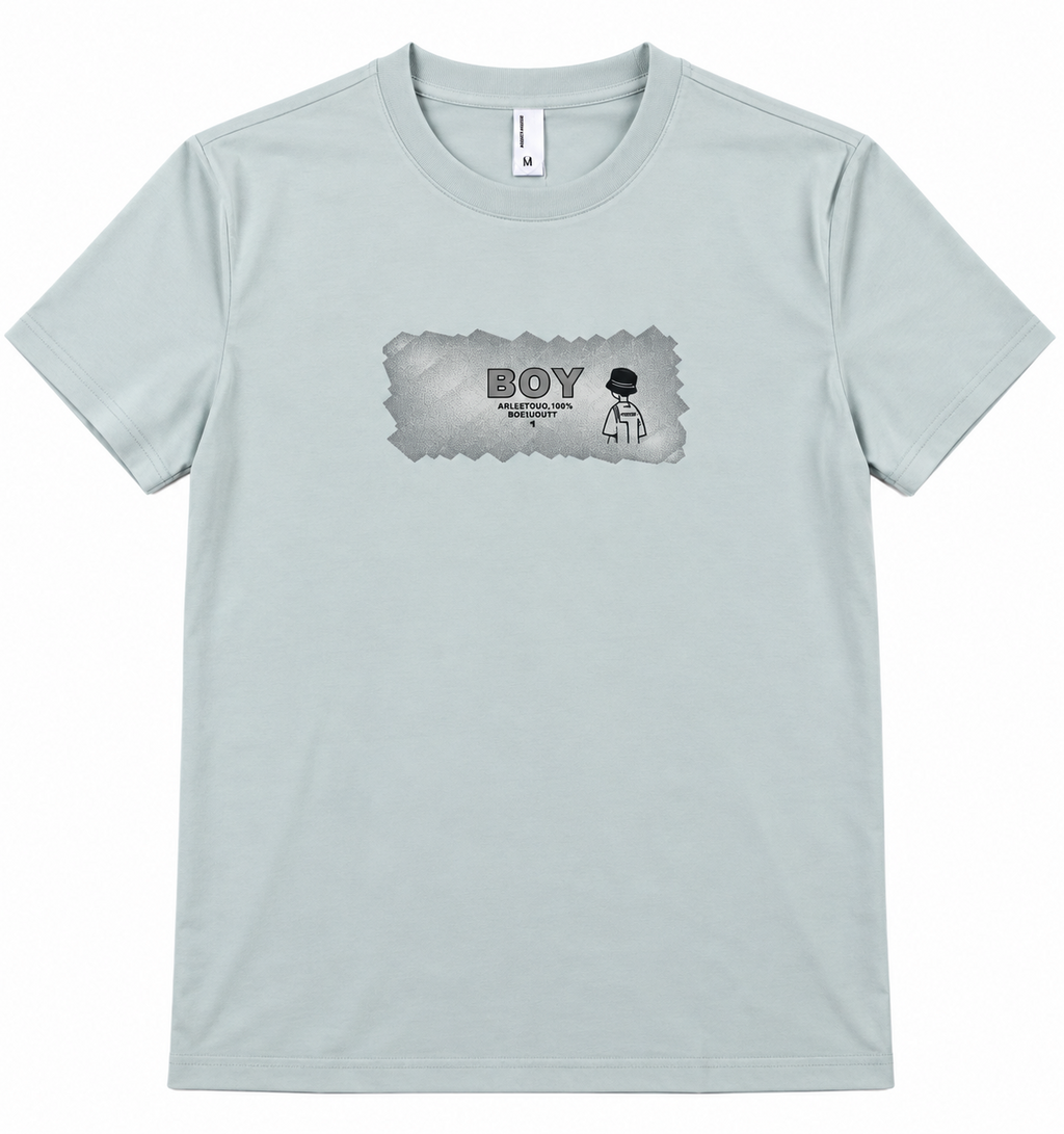 HILLDORF Tint Blue graphic T-shirt front product view