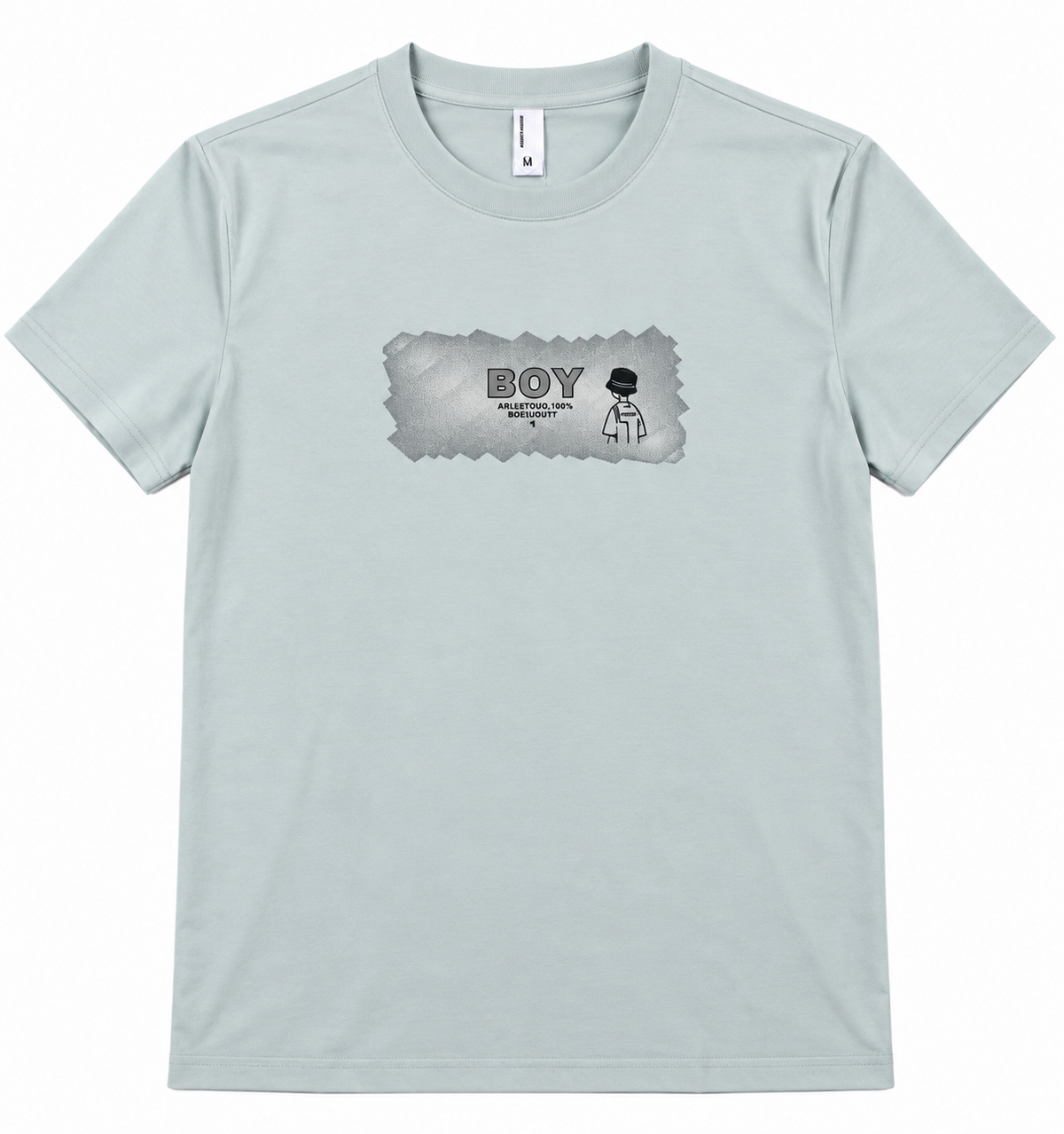 HILLDORF Tint Blue graphic T-shirt front product view