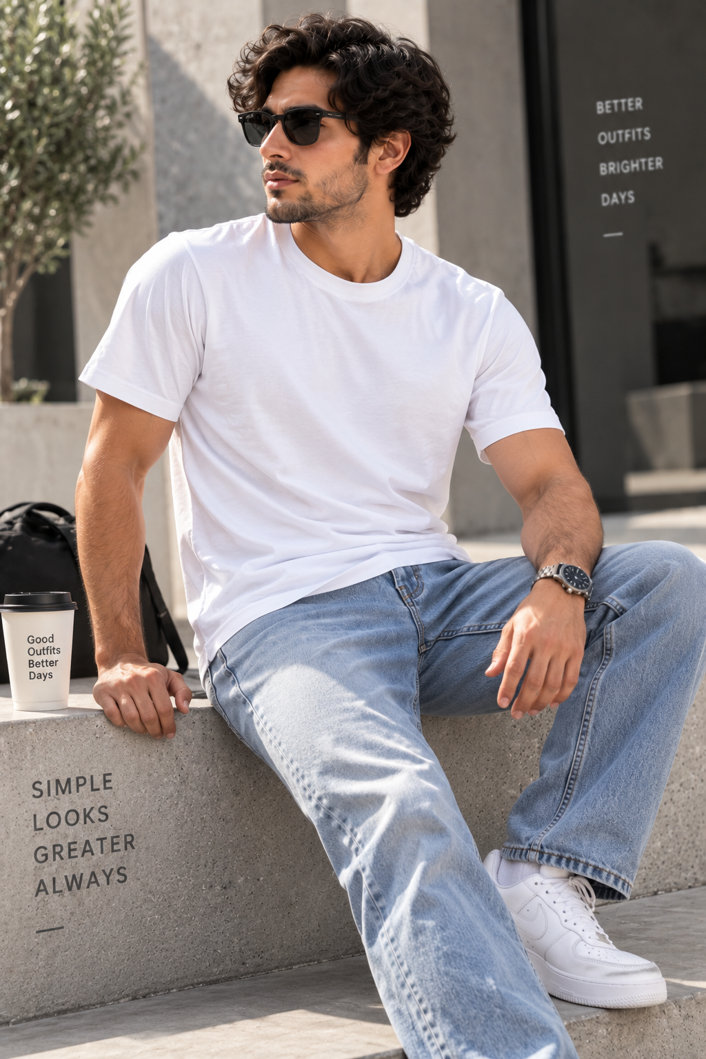 Men's Dark Grey Oversized 100% Cotton Solid T-Shirt