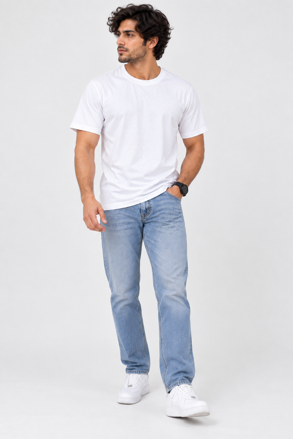 Men's Dark Grey Oversized 100% Cotton Solid T-Shirt